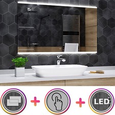 LED Miroir Mural - INTERRUPTEUR TACTILE - Brasil + TOUCH  - Miroir LED sur mesur
