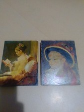 2 Tableaux Reproduction sur bois (Fragonard et Auguste RENOIR).