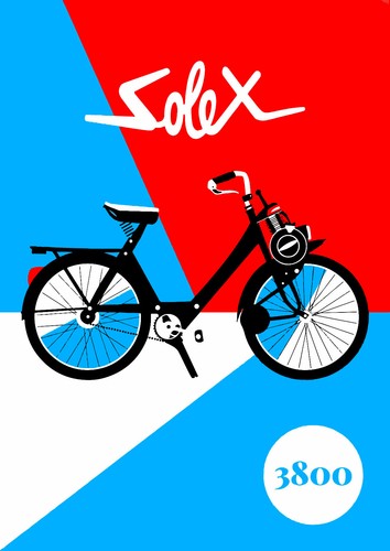 Rare carte postale solex - rare,