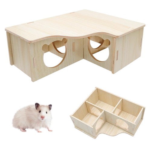 Maison hamster bois pièces - maison,