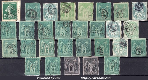 France lot timbres avec - france,