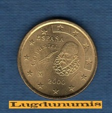 Espagne 2000 50 Centimes D'Euro SUP SPL Pièce neuve de rouleau - Spain