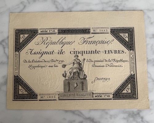 Assignat cinquante livres - cinquante,