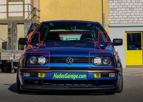 Bouchons golf mk3 - bouchons, pour