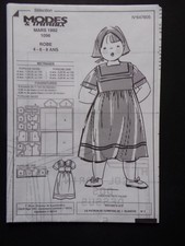 § patron MODES ET TRAVAUX 03/1992 robe pour fillette