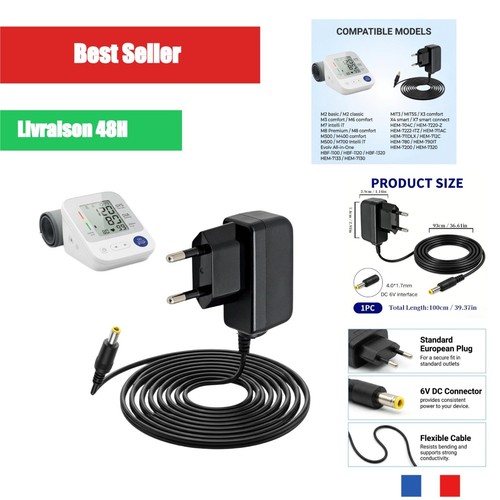 Chargeur pour tensiomètre - 6v,