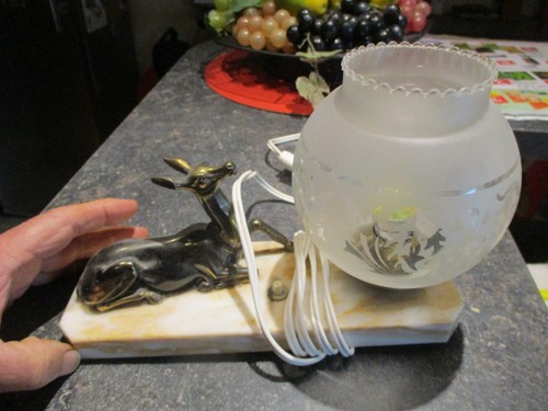 Ancienne lampe biche - lampe,