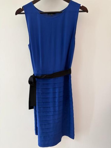 Robe soie bleu électrique - en,