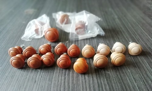 Boutons porte en bois - de,