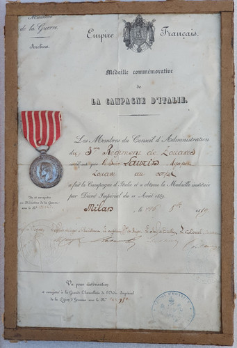 Diplôme médaille de la - diplôme,