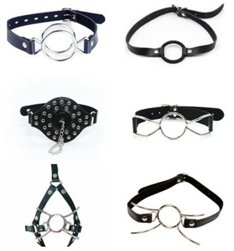 Adjustable open mouth gag - adjustable, o