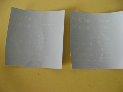 Decalcomanies wagons sceta - ,