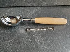 cuillère à glace & dessert,cuillère boule à glace manche en bois, Made in Italie