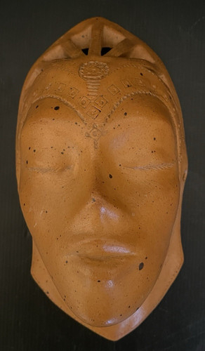 Sculpture masque mural visage - masque,