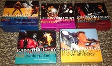 JOHNNY HALLYDAY INTEGRALE TOUT PUBLIC 5 COFFRETS 17 CD LIVE CODE BARRE DESSUS..