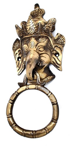 Couronne ganesha laiton porte - ganesha,