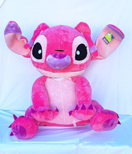 GRANDE PELUCHE XXL DISNEY  ANGEL 90 cm  STITCH ROSE LILO & STITCH DISNEY NEUVE