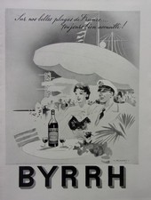 PUBLICITE   BYRRH plage de