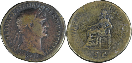 Rome sesterce trajan - -,