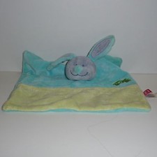 Doudou Lapin Tex - Bleu Vert