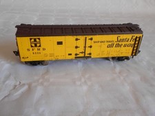 Vintage Fleischmann American series tinplate wagon Santa Fe El Capitan 1960s