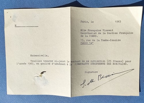 Simone beauvoir signature - simone,