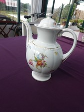 CAFETIERE ANCIENNE 1920 PORCELAINE ALLEMANDE K et A KRAUTHEIM BAVARIA