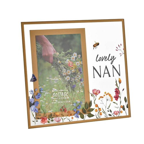 Cadre photo verre floral - cadre, en