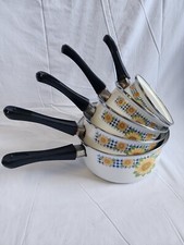 Série de 5 Casseroles émail