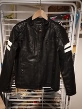 blouson simili cuir 14 ans noir CHAPTER YOUNG