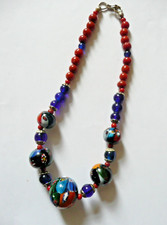 Collier Ancien Millefiori Vintage