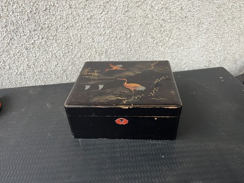 Boîte bijoux ancienne en - boîte, à