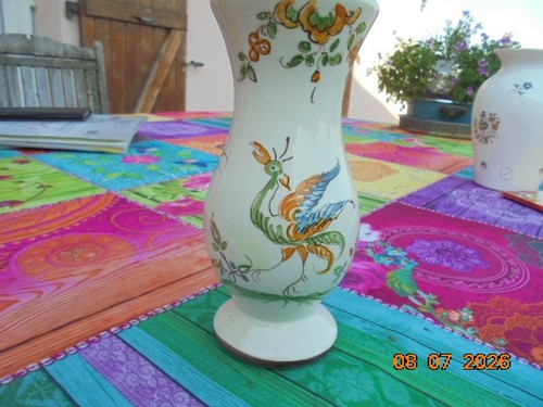 Vase faience moustiers fait - faience,