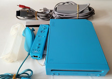 Console Nintendo Wii Bleu + 1 Télécommande + 1 Nunchuk RVL-101 PAL