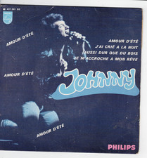 JOHNNY HALLYDAY    Amour d'été    7" EP 45 tours