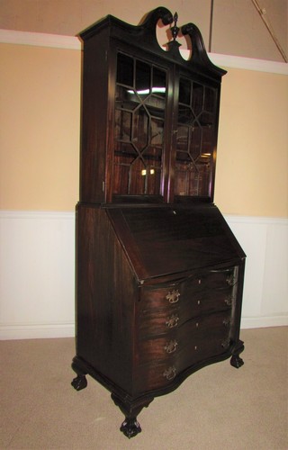 Mahogany secretary slant - mahogany,