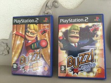 PlayStation 2-Buzz-Mega Quiz-Grand Qu–Lot de 2 Dvd–Sony 2007–Neuf sans blister