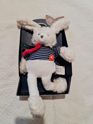 Peluche lapin blanc mon doudou - lapin,