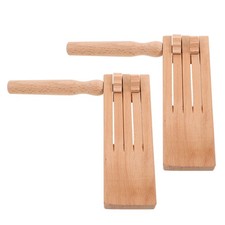  2 Pcs Crecelle En Bois Jouet De Fête D'anniversaire Traditionnel