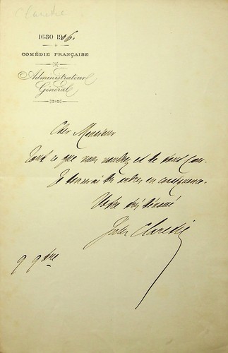 S jules claretie - ✒,
