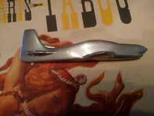 AVION VINTAGE SERRE PAPIER CHROMER  14,3 CM X 4 CM BONNE ETAT 