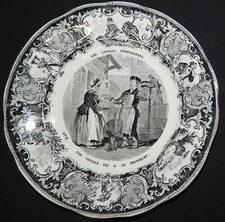 Assiette parlante CREIL ET