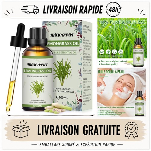 Huile essentielle citronnelle