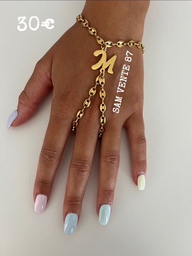 Bracelet chaîne main - ,