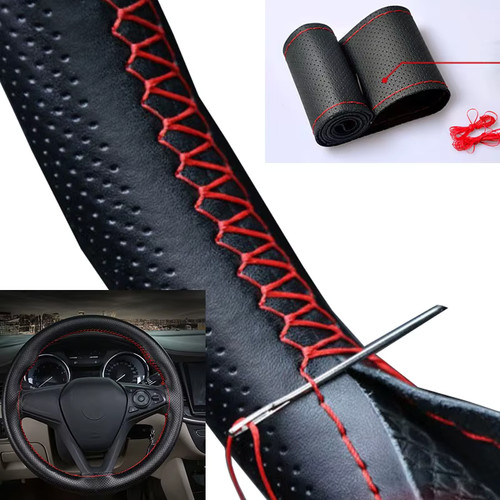 Tressage volant voiture cuir - tressage,