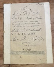 STEIBELT Daniel, Trois Sonates