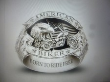 Bague chevalière  Biker