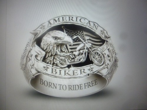 Bague chevalière biker - chevalière,