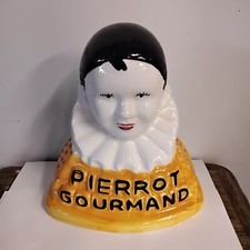 Pierrot Gourmand sucettes Faience De Desvres Hauteur 22cm Longueur 20,5 cm Déco