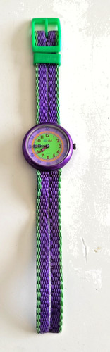 Montre flik flak - couleur, vert